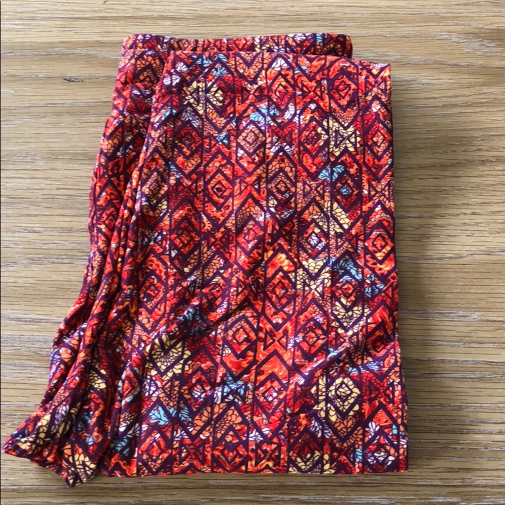 Lularoe Leggings OS Floral Geometric